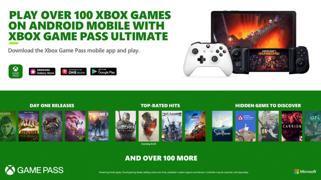 Xbox-pelit saapuvat huomenna Android-laitteille - Yli sadassa julkaisussa  riittää valinnanvaraa 