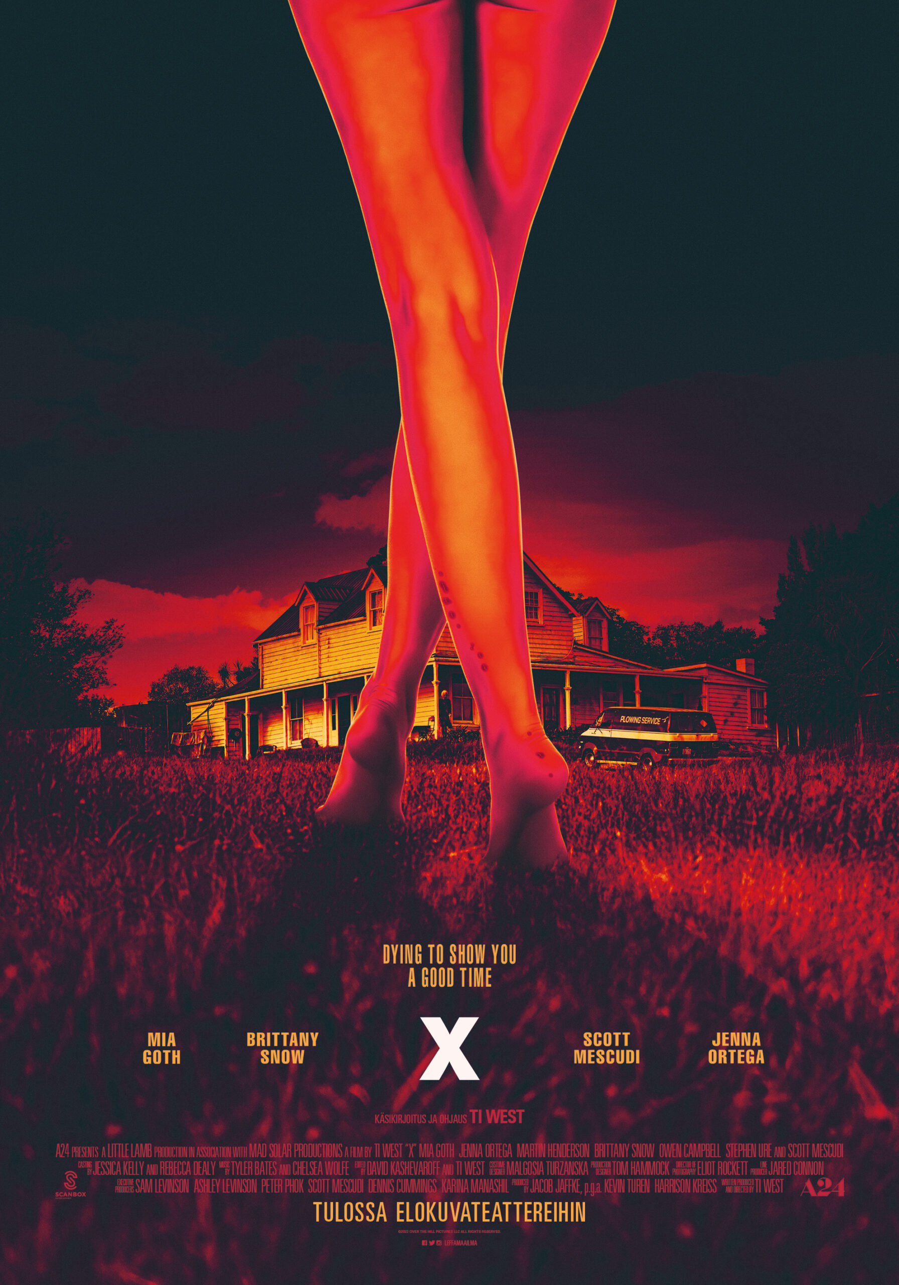 Arvostelu X-elokuva on nokkela kauhupornoilu, joka heittää naamalle litrakaupalla verta vasta loppupuolella