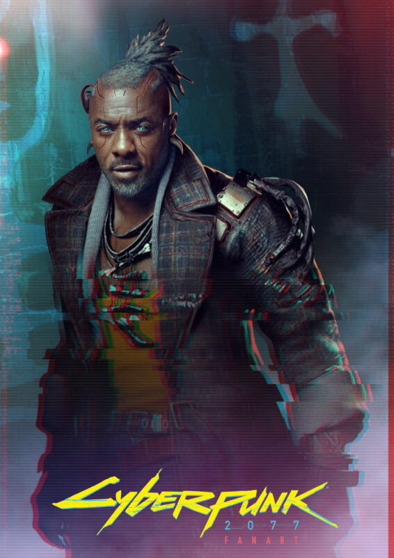 Idris Elba Cyberpunk 2077:ssa.